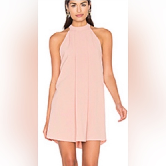 Bishop + Young Semi-Sheer Ivory Halter Dress Sz Small - Picture 1 of 8